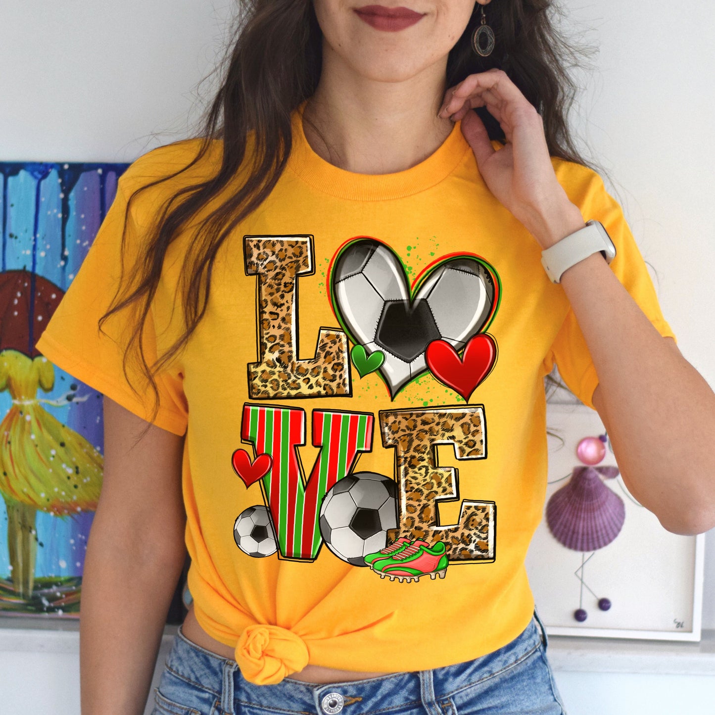 Love soccer Unisex t-shirt soccer player tee soccer coach gift-Family-Gift-Planet