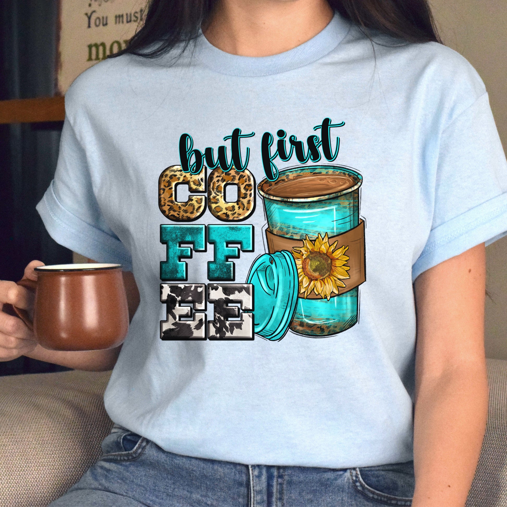 But first coffee coffee cups unisex tshirt coffee lover tee S-5XL-Family-Gift-Planet