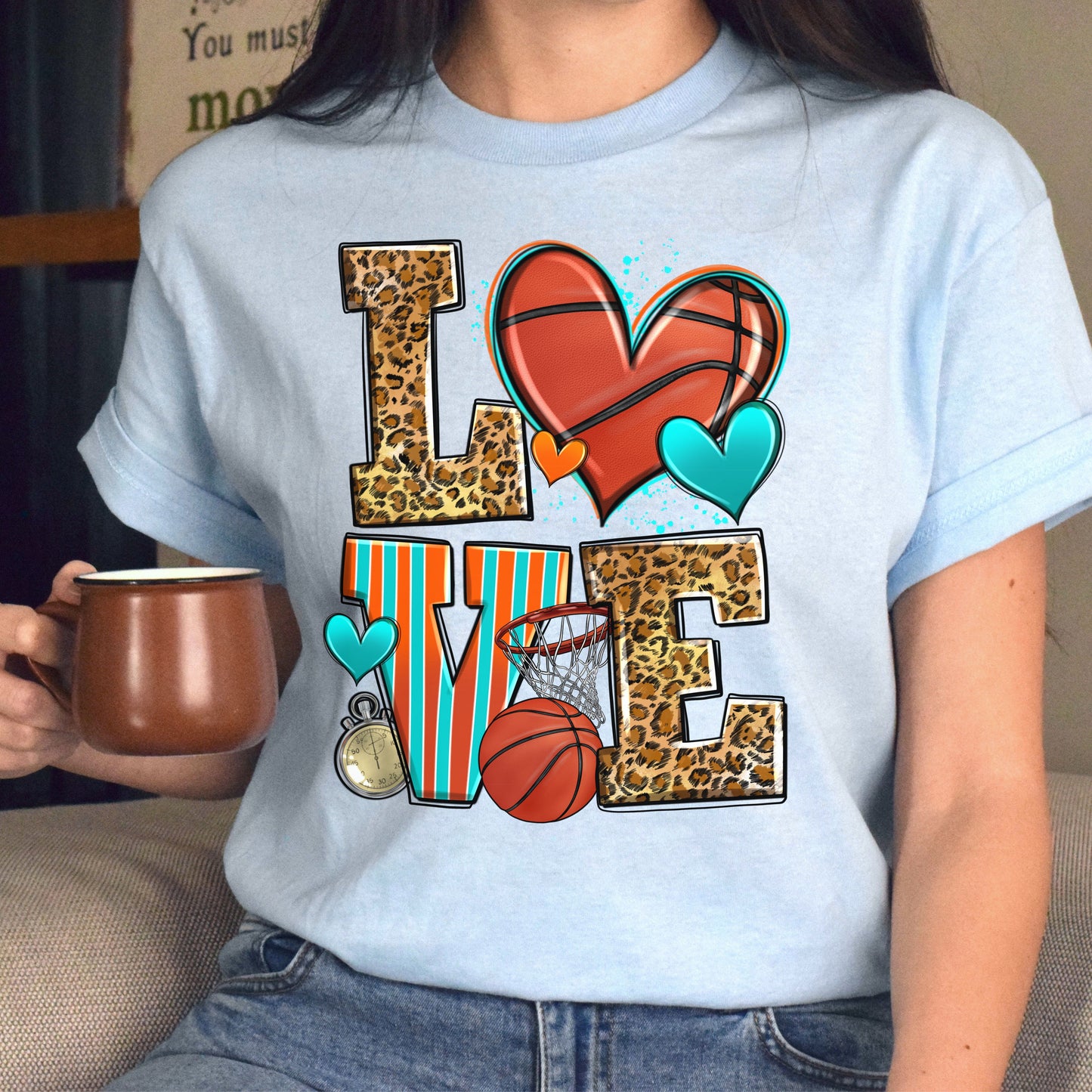 Love basketball Unisex t-shirt basketball player tee basketball coach gift-Family-Gift-Planet