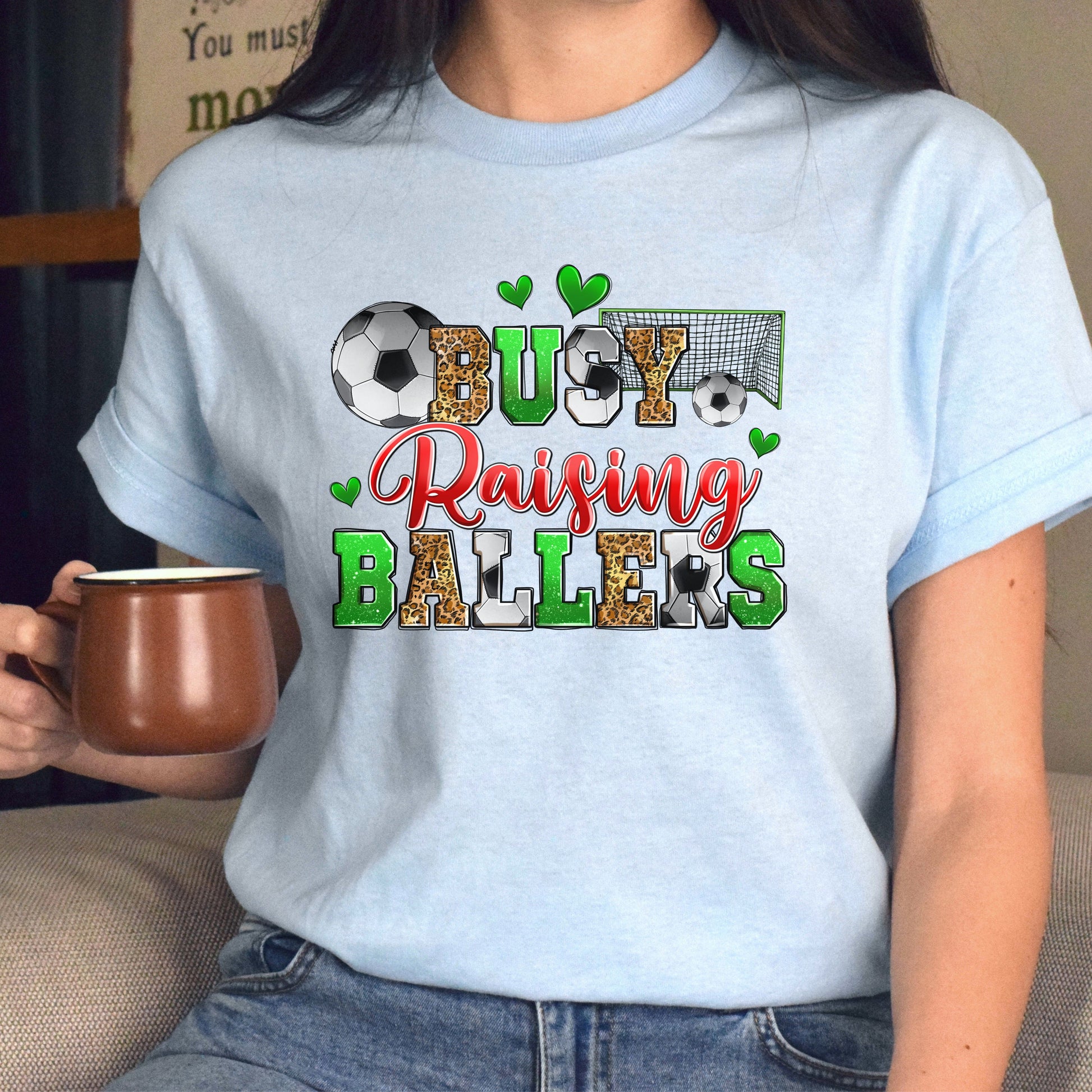 Soccer - busy raising ballers Unisex t-shirt soccer mom tee gift-Family-Gift-Planet