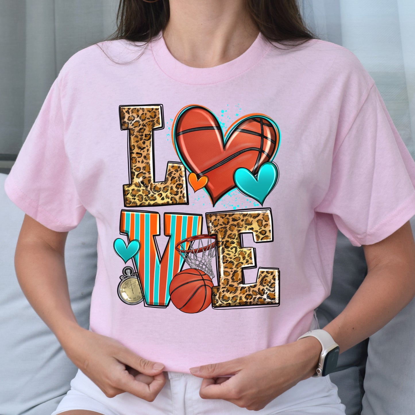 Love basketball Unisex t-shirt basketball player tee basketball coach gift-Family-Gift-Planet