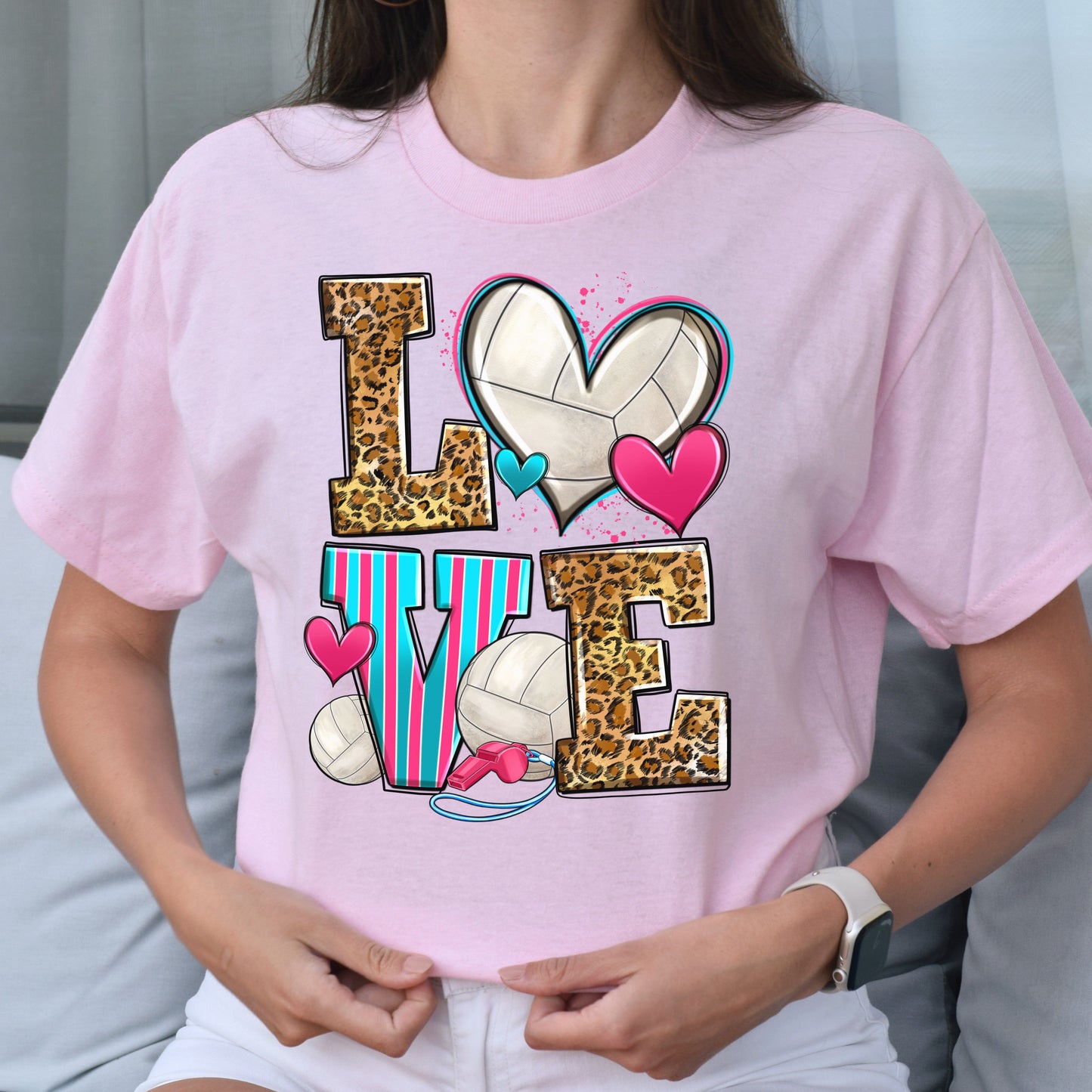 Love volleyball Unisex t-shirt volleyball player tee volleyball coach gift-Family-Gift-Planet