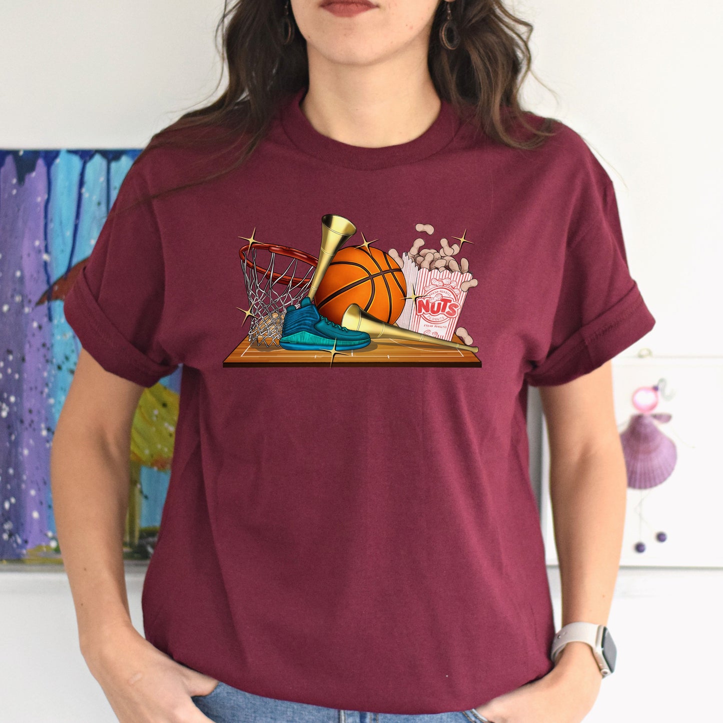Basketball life Unisex t-shirt basketball player tee basketball coach gift-Family-Gift-Planet
