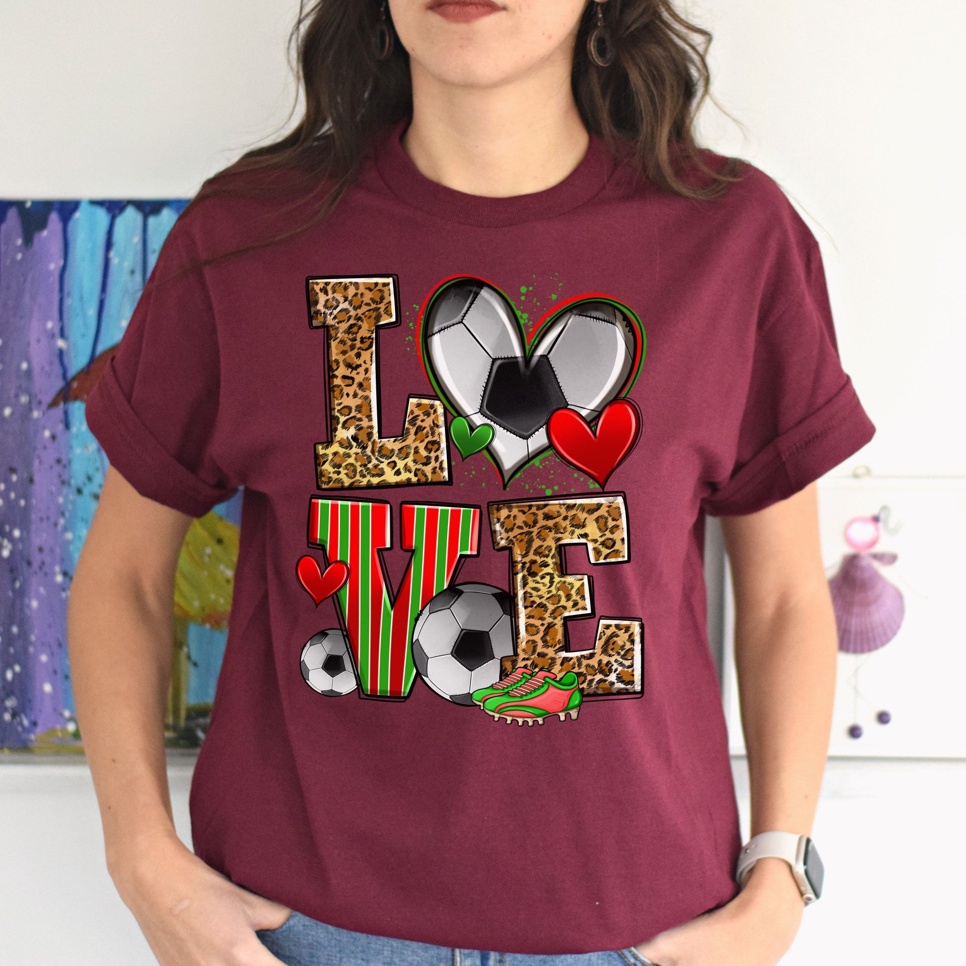 Love soccer Unisex t-shirt soccer player tee soccer coach gift-Family-Gift-Planet