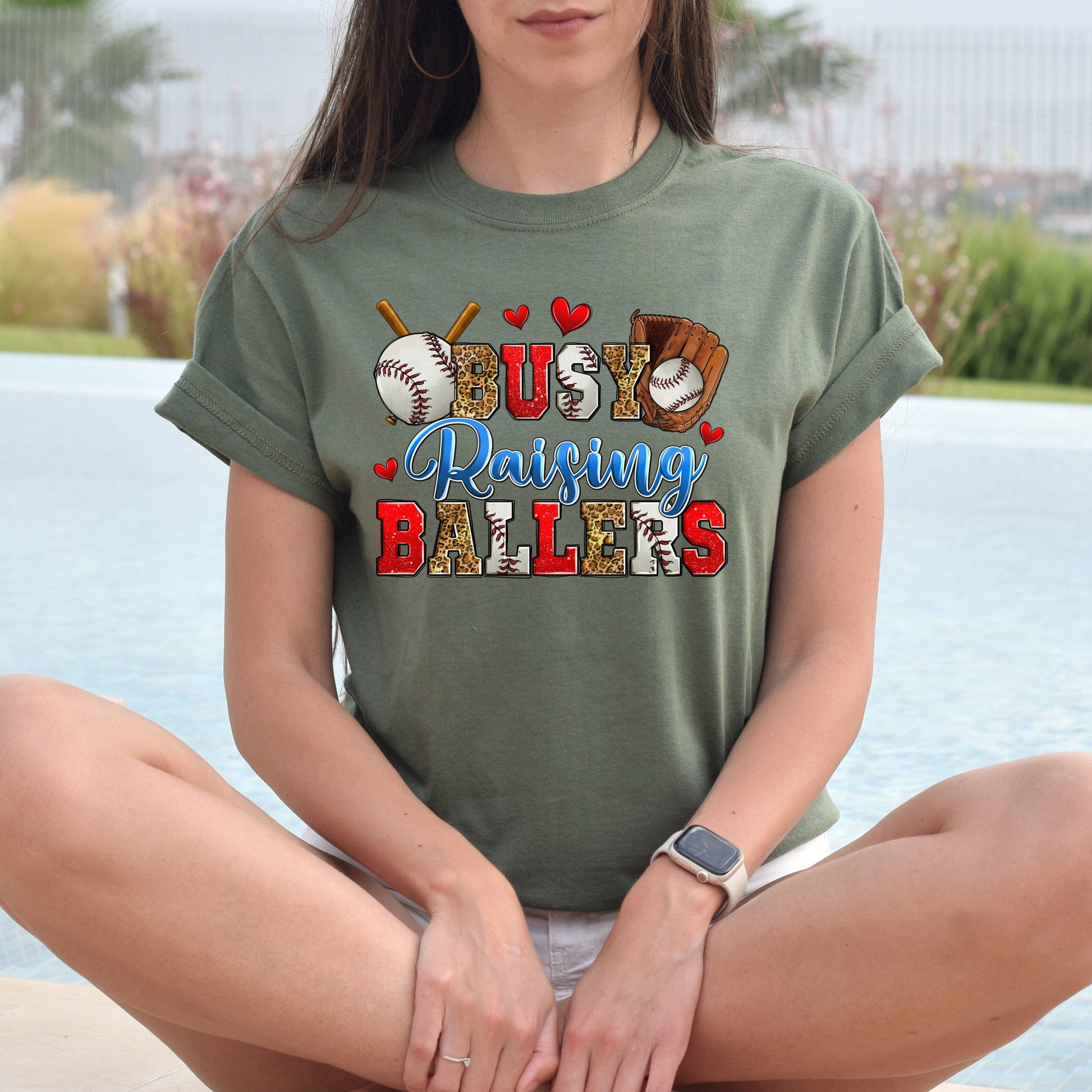 Baseball - busy raising ballers Unisex t-shirt baseball player tee baseball coach gift-Family-Gift-Planet