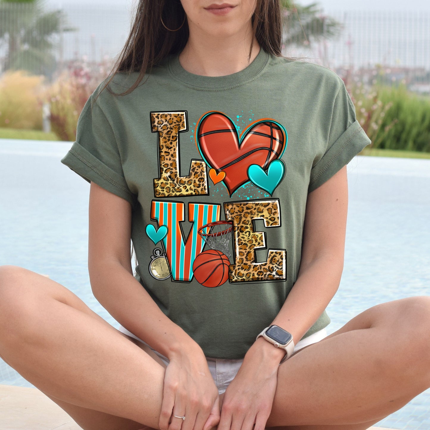 Love basketball Unisex t-shirt basketball player tee basketball coach gift-Family-Gift-Planet