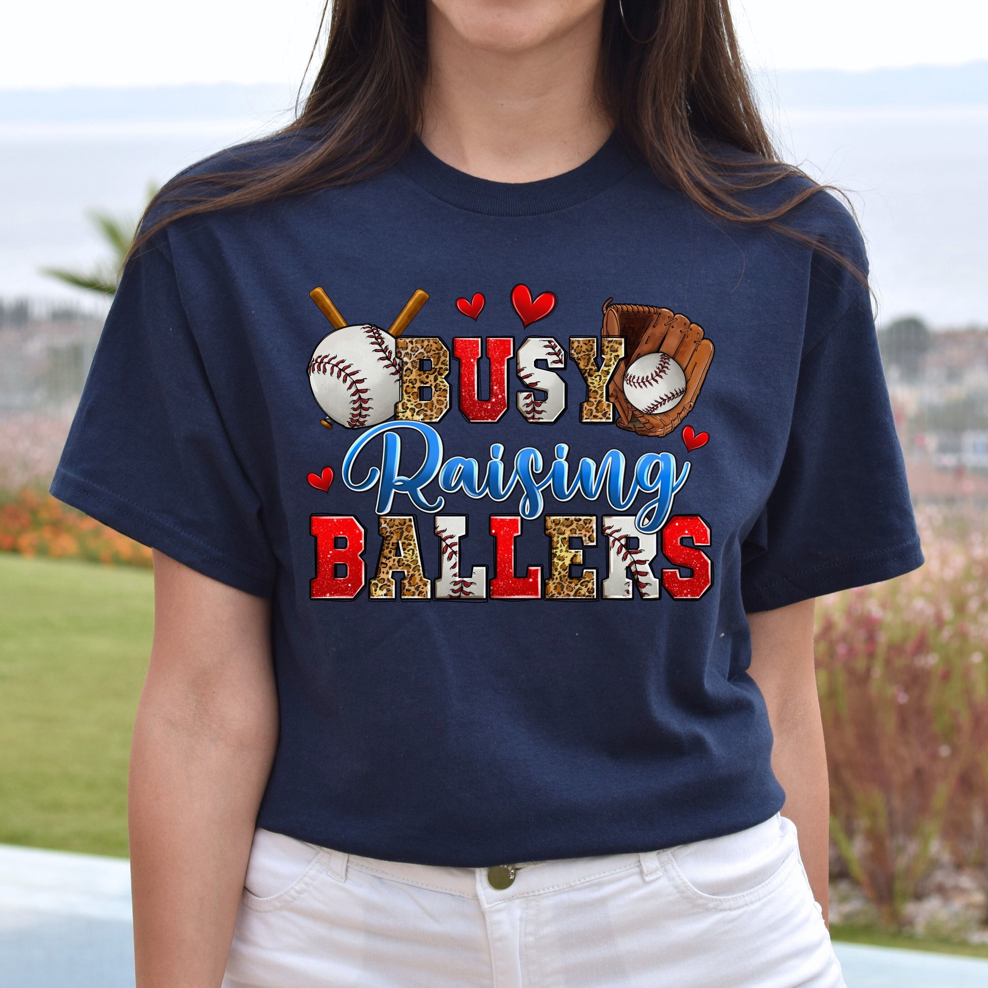 Baseball - busy raising ballers Unisex t-shirt baseball player tee baseball coach gift-Family-Gift-Planet
