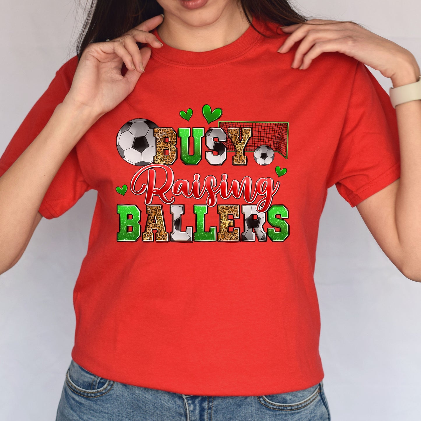 Soccer - busy raising ballers Unisex t-shirt soccer mom tee gift-Family-Gift-Planet