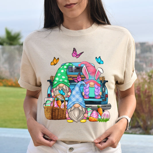 Easter Gnomes Unisex shirt Easter celebration gift White Sand-Sand-Family-Gift-Planet