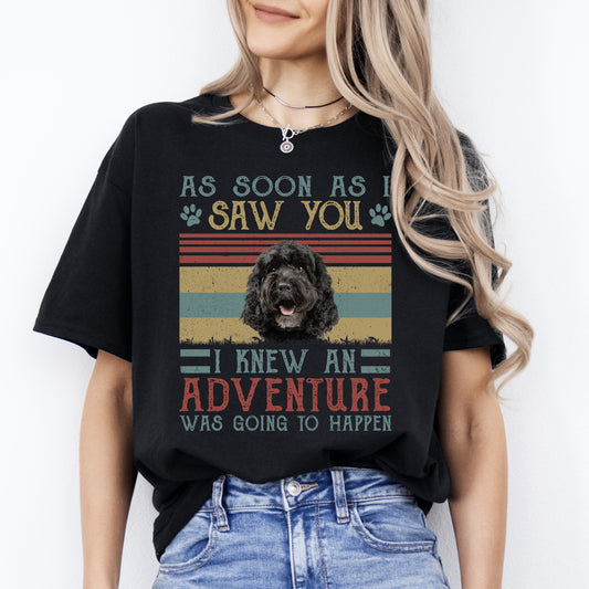 As soon as I saw you T-Shirt gift Scottish Terrier Dog mom Unisex tee Black Navy Dark Heather-Black-Family-Gift-Planet