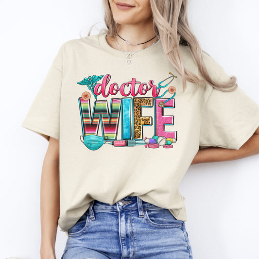 Doctor wife T-Shirt gift Dibs on the doctor physician Unisex Tee Sand White Sport Grey-Sand-Family-Gift-Planet