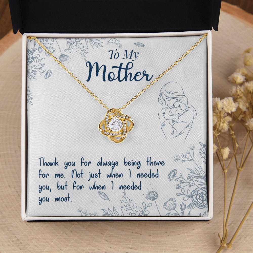 To my Mother - You always being there for me-18K Yellow Gold Finish-Family-Gift-Planet