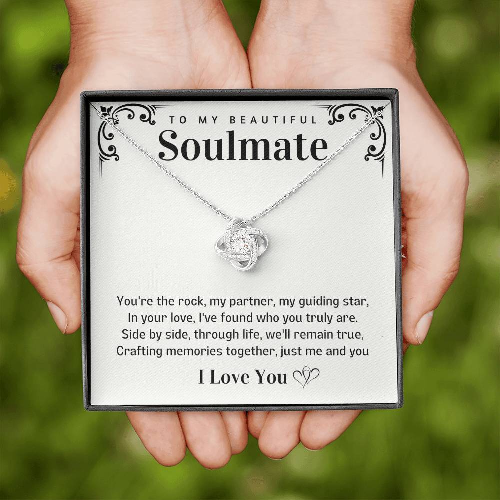 To my Beautiful Soulmate Love knot necklace - Creating Memories together-Family-Gift-Planet