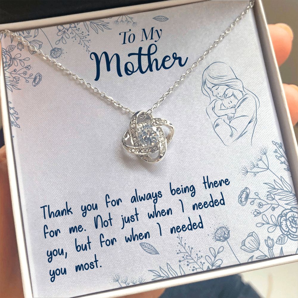 To my Mother - You always being there for me-14K White Gold Finish-Family-Gift-Planet