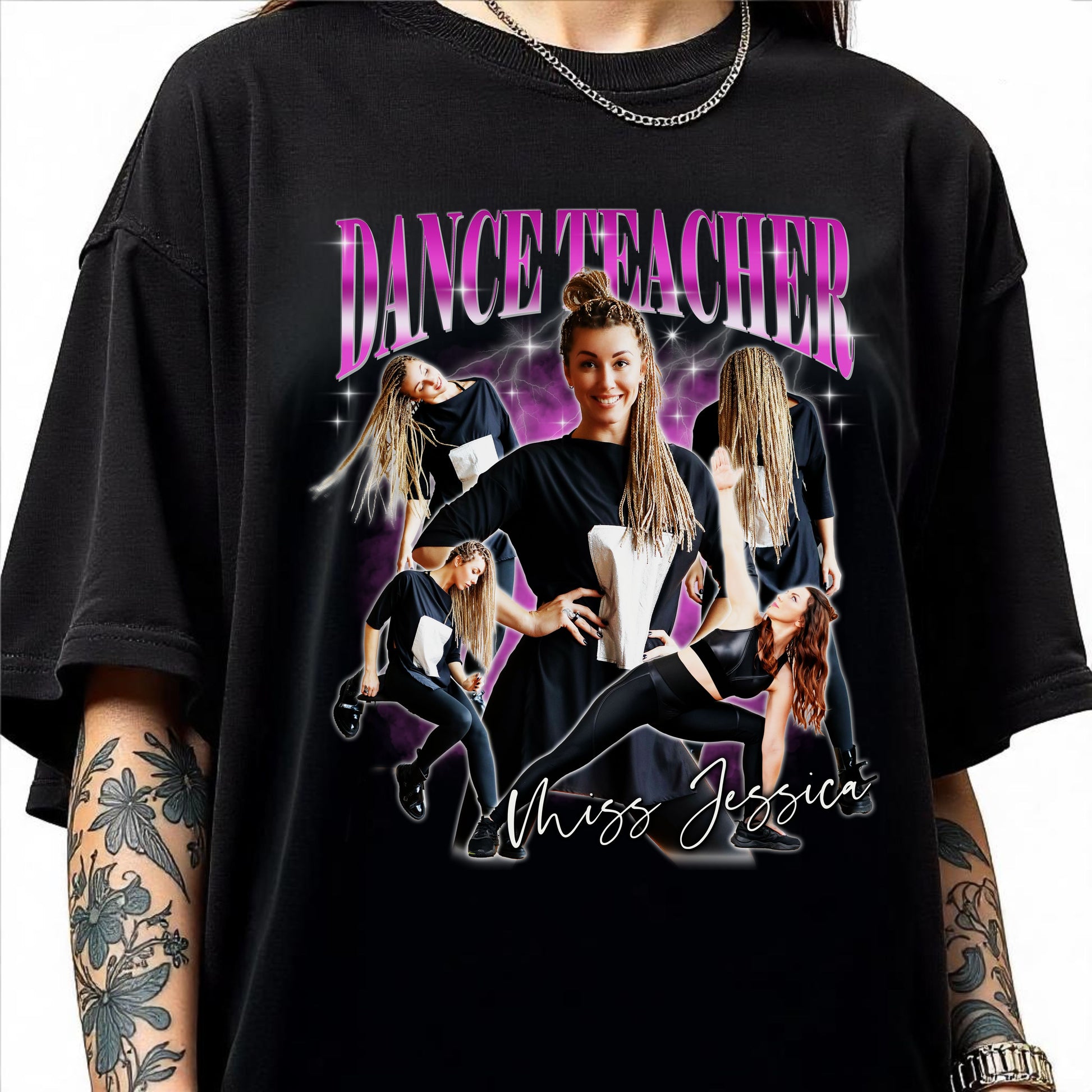 Custom Dance teacher Comfort Colors Unisex T-Shirt Personalized Dancing Teacher bootleg rap tee-Family-Gift-Planet