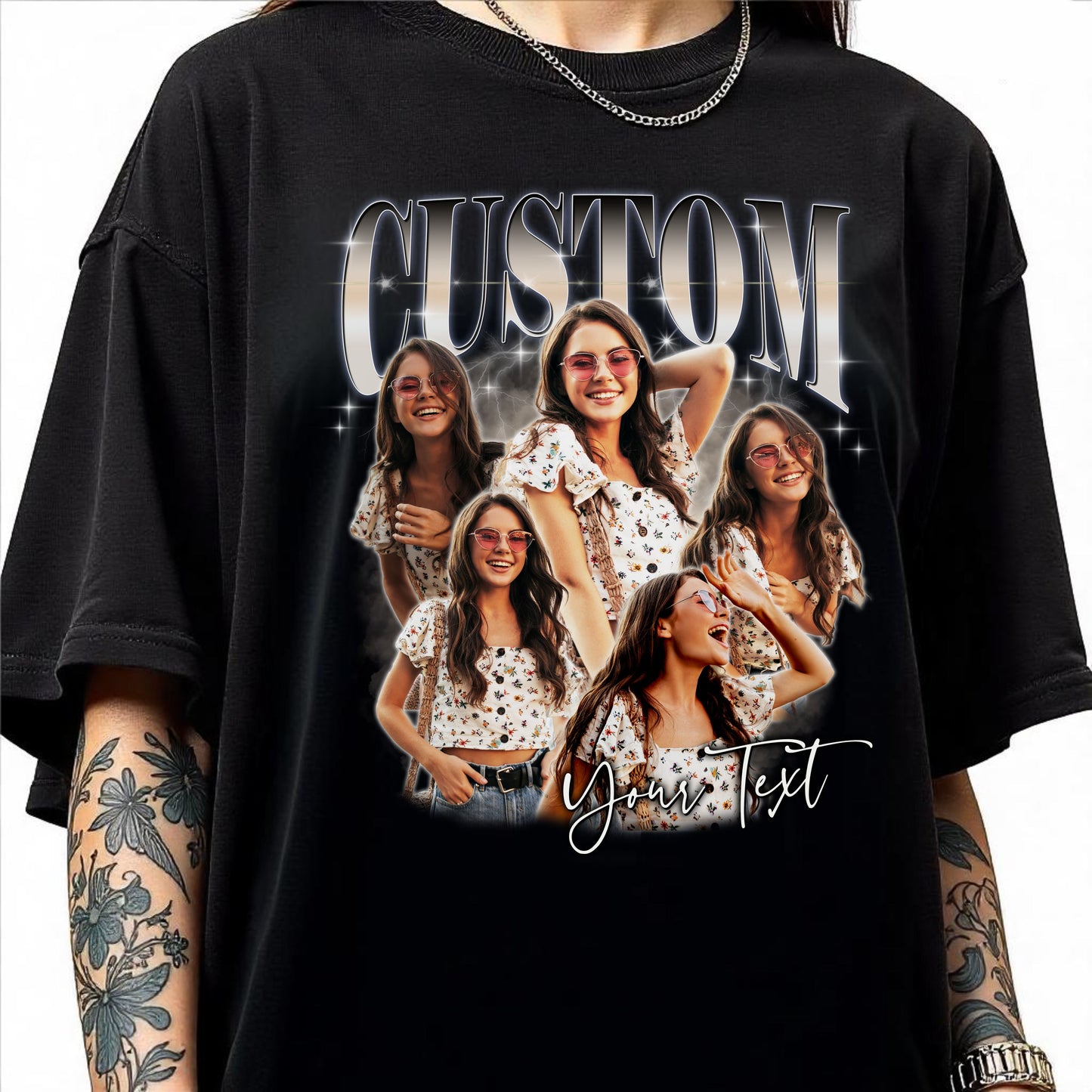 Gift for boyfriend Custom Comfort Colors Unisex T-Shirt Personalized wife husband bootleg rap tee-Family-Gift-Planet