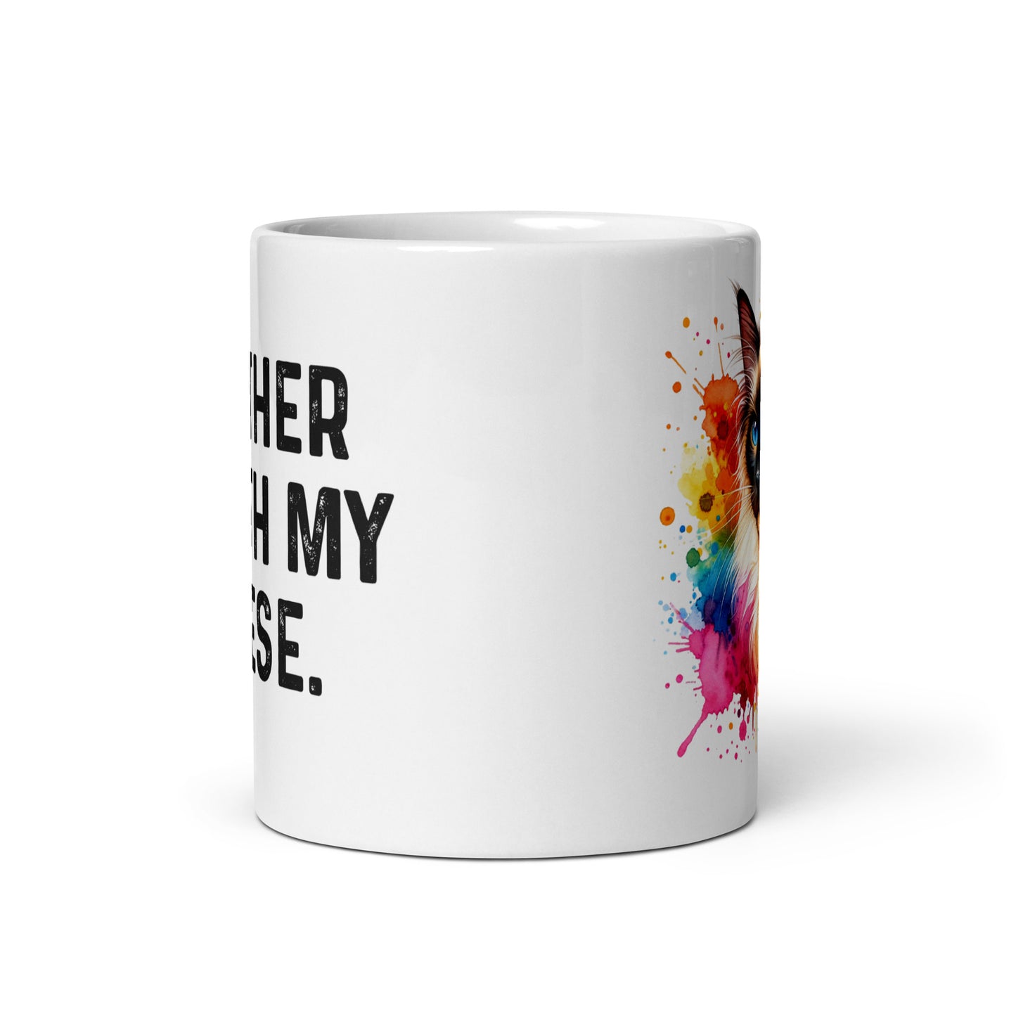 I'd rather be with my Balinese 11oz White Mug Balinese mom-White-Family-Gift-Planet