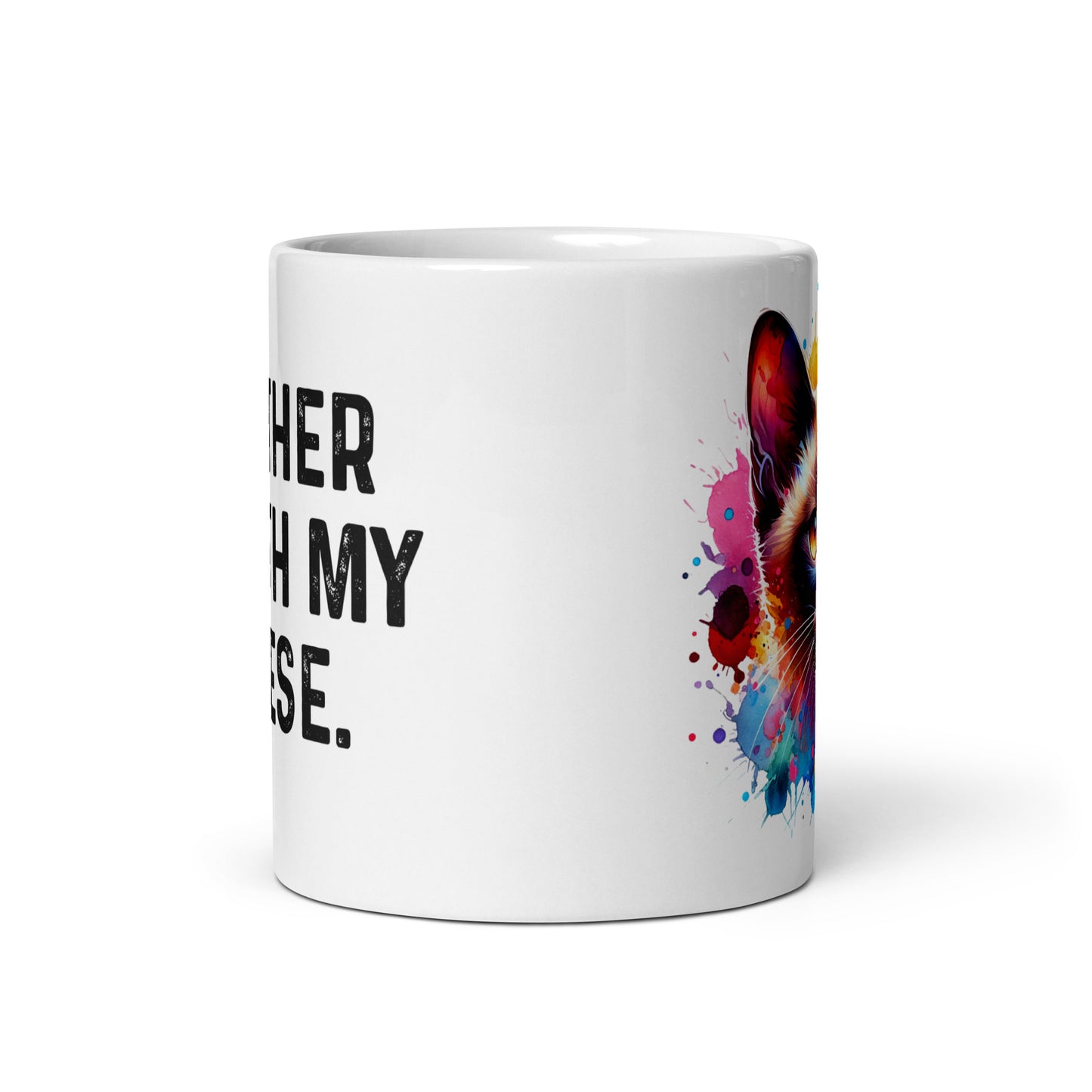 I'd rather be with my Burmese 11oz White Mug Burmese mom-White-Family-Gift-Planet