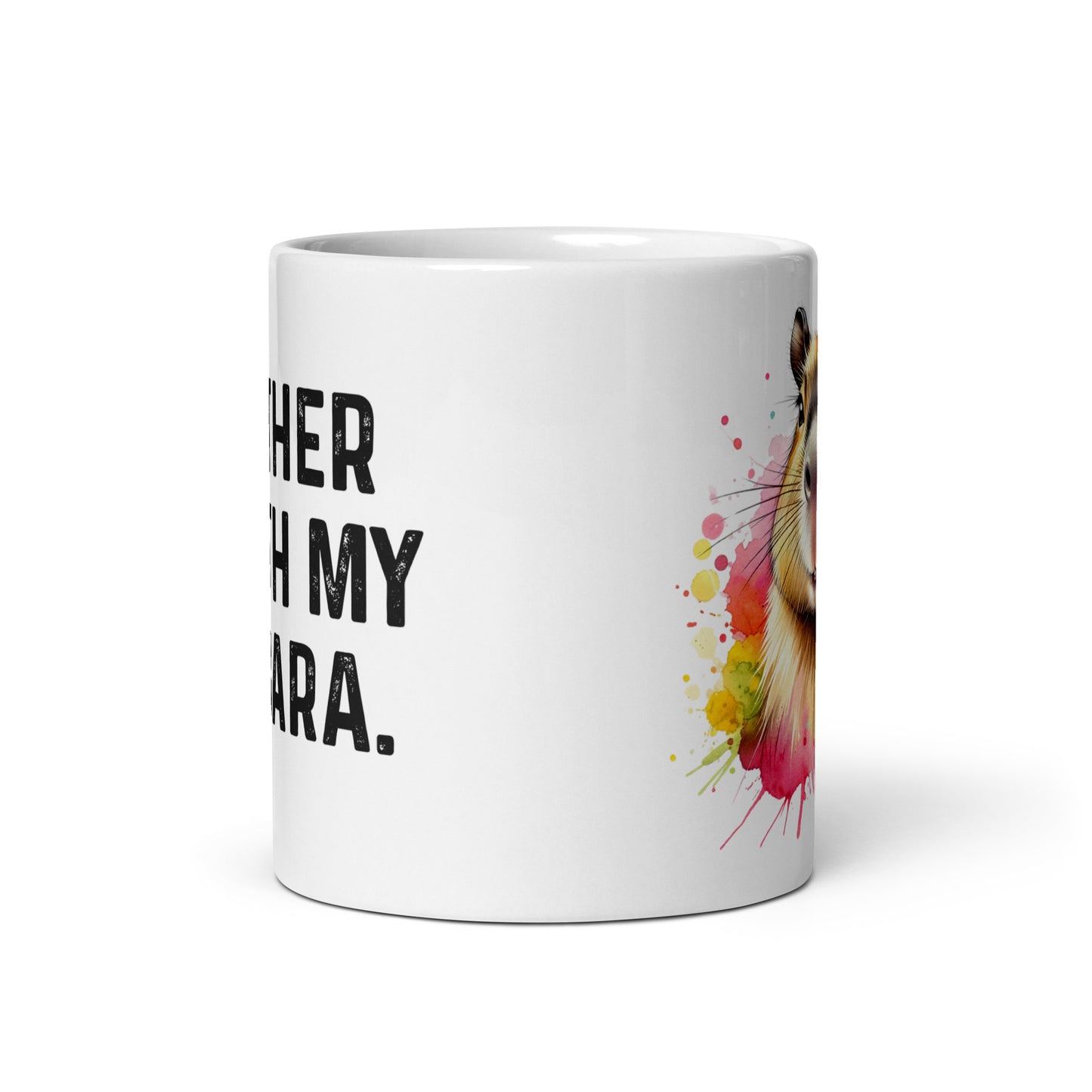 I'd rather be with my Capybara 11oz White Mug Capybara mom-White-Family-Gift-Planet