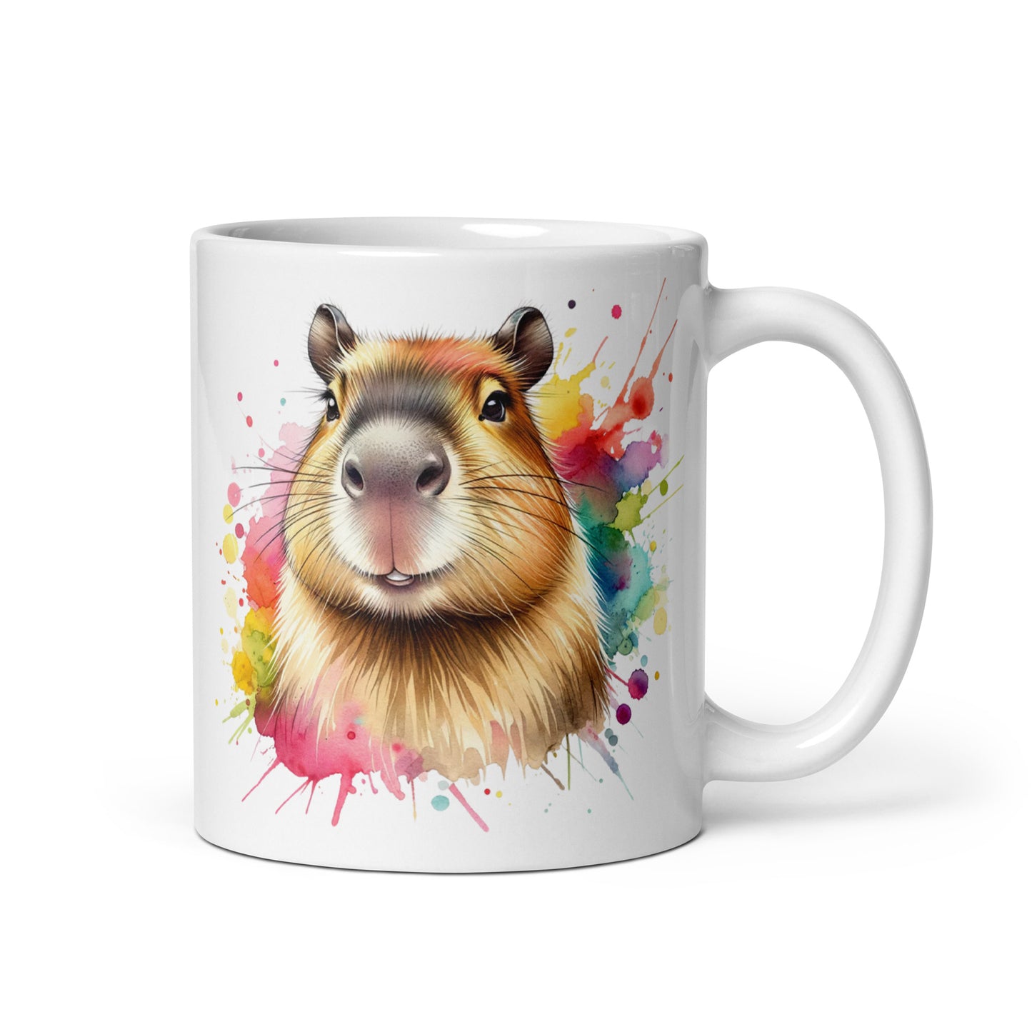 I'd rather be with my Capybara 11oz White Mug Capybara mom-White-Family-Gift-Planet