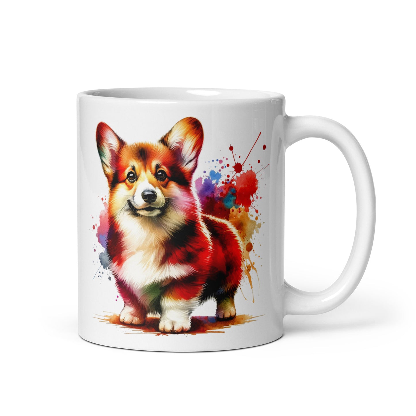 I'd rather be with my Corgi 11oz White Mug Corgi mom-White-Family-Gift-Planet