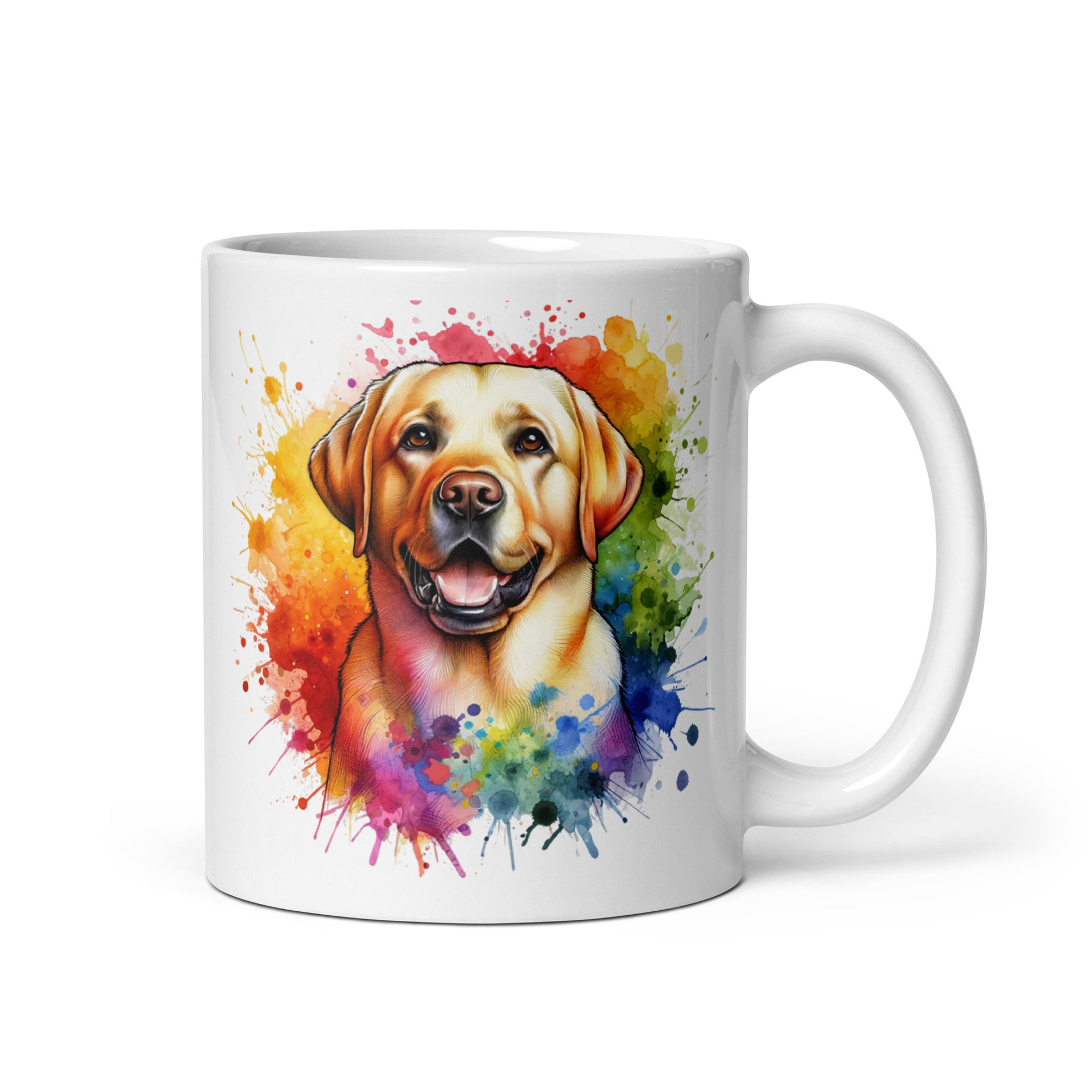 I'd rather be with my Labrador 11oz White Mug Labrador mom-White-Family-Gift-Planet