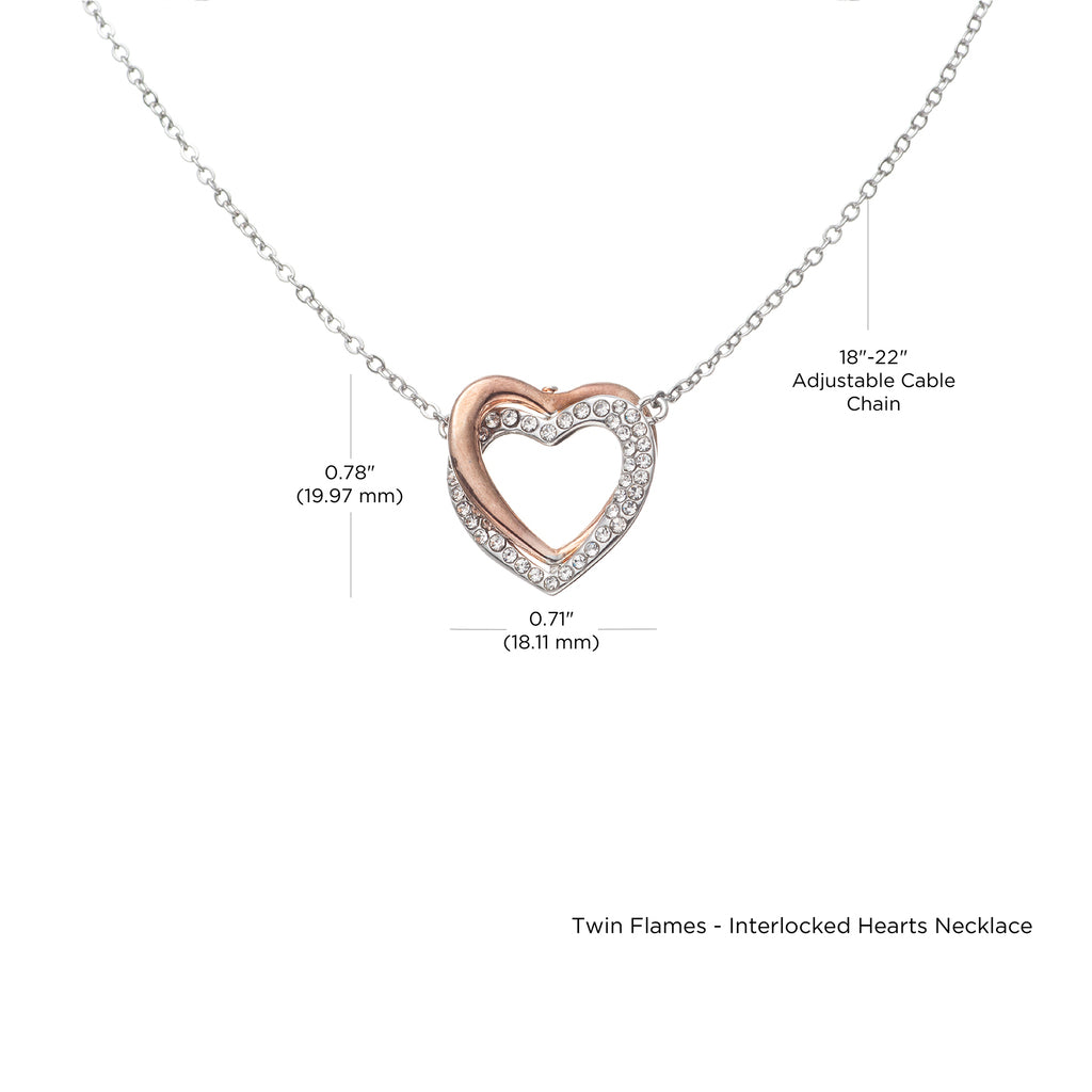 Birthday gift from father to daughter - Happy Birthday, My Sweetheart Interlocking Hearts Necklace-Family-Gift-Planet