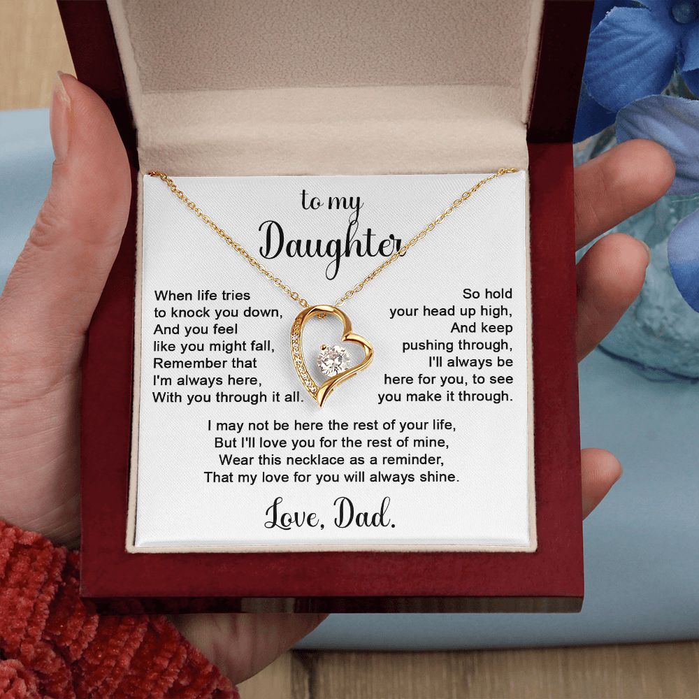 To Daughter from Dad - When life tries to knock you down-Family-Gift-Planet