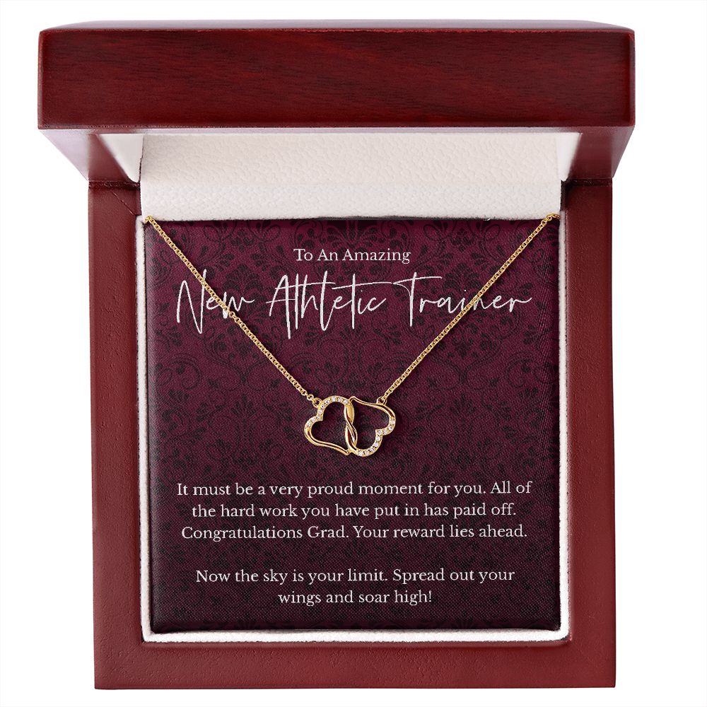 Athletic Trainer graduation gift - 10K Gold Everlasting Love necklace - Congratulations Grad-Family-Gift-Planet