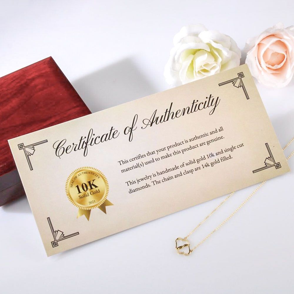 Florist graduation gift - 10K Gold Everlasting Love necklace - Congratulations Grad-Family-Gift-Planet