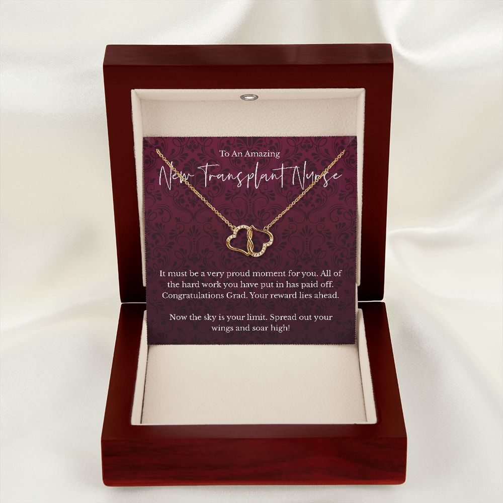 Transplant Nurse graduation gift - 10K Gold Everlasting Love necklace - Congratulations Grad-Family-Gift-Planet