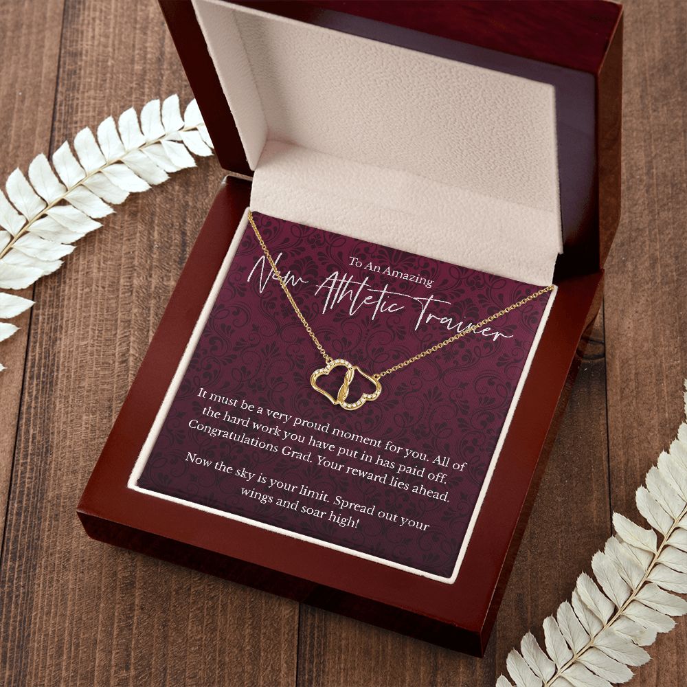 Athletic Trainer graduation gift - 10K Gold Everlasting Love necklace - Congratulations Grad-Family-Gift-Planet