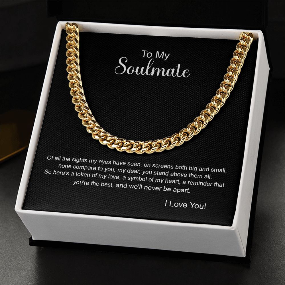 To my Soulmate - Of all sights my eyes have seen-14K Yellow Gold Finish-Family-Gift-Planet