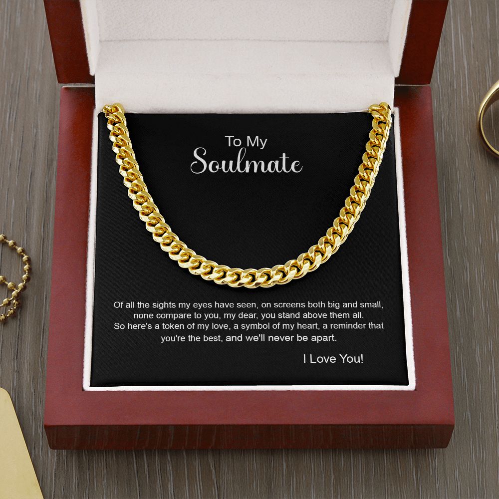 To my Soulmate - Of all sights my eyes have seen-14K Yellow Gold Finish-Family-Gift-Planet