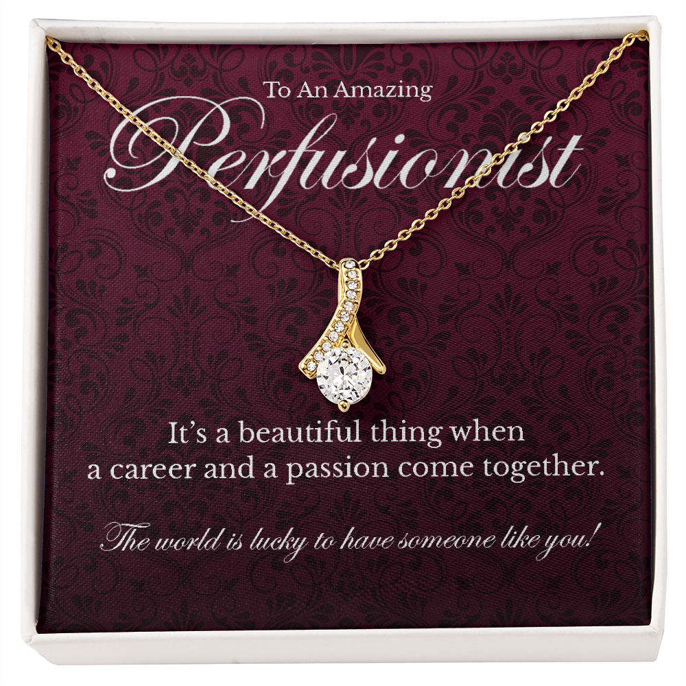 Perfusionist appreciation Alluring Beauty pendant necklace gift-18K Yellow Gold Finish-Family-Gift-Planet