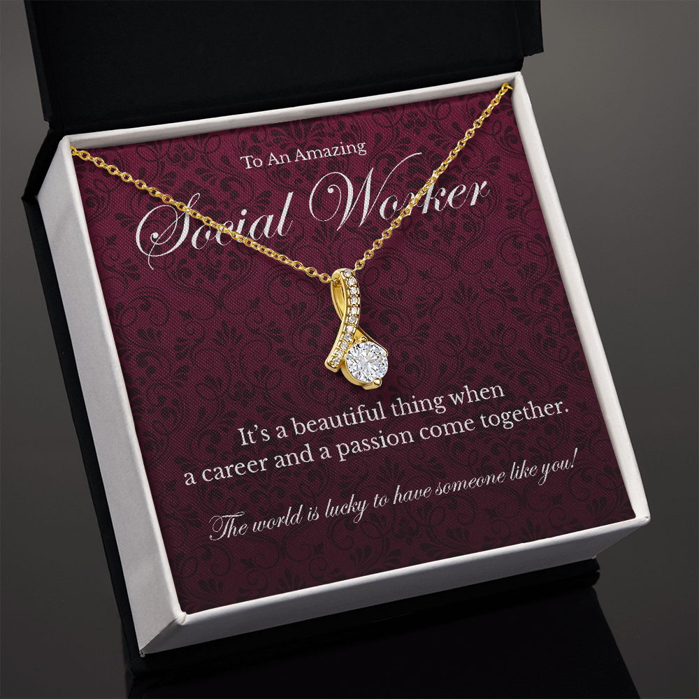 Social Worker appreciation Alluring Beauty pendant necklace gift-Family-Gift-Planet