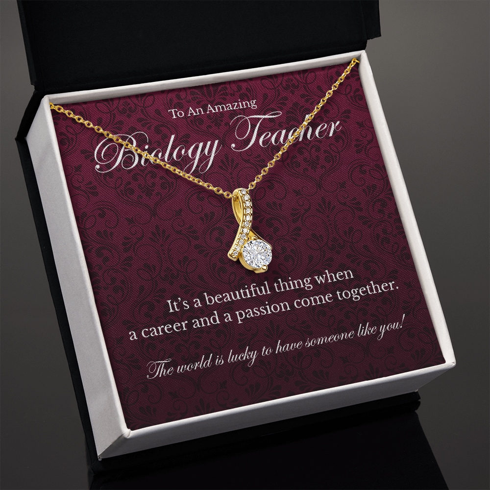 Biology Teacher appreciation Alluring Beauty pendant necklace gift-Family-Gift-Planet