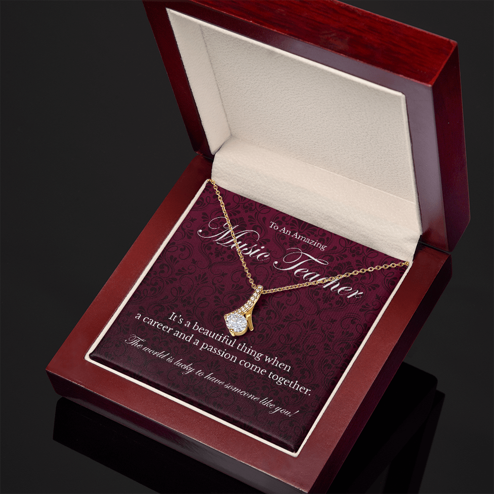 Music Teacher appreciation Alluring Beauty pendant necklace gift-Family-Gift-Planet
