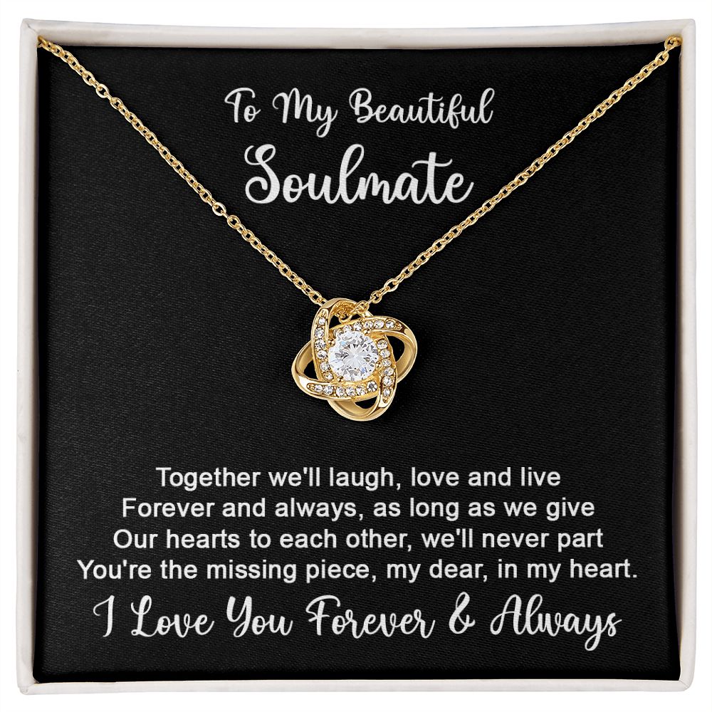 To my Soulmate - Forever and Always-18K Yellow Gold Finish-Family-Gift-Planet