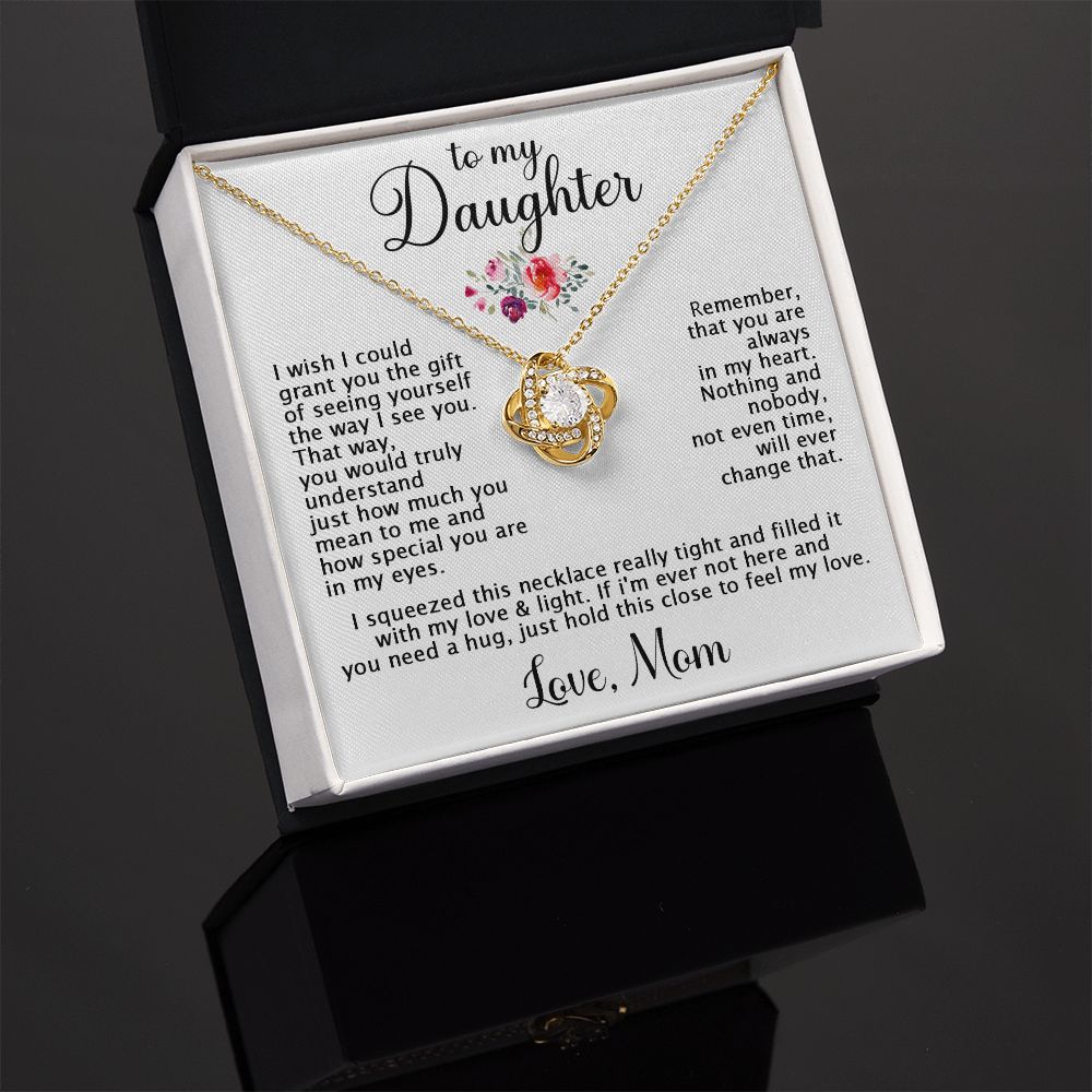 To Daughter from Mom - Remember that you always in my heart-18K Yellow Gold Finish-Family-Gift-Planet