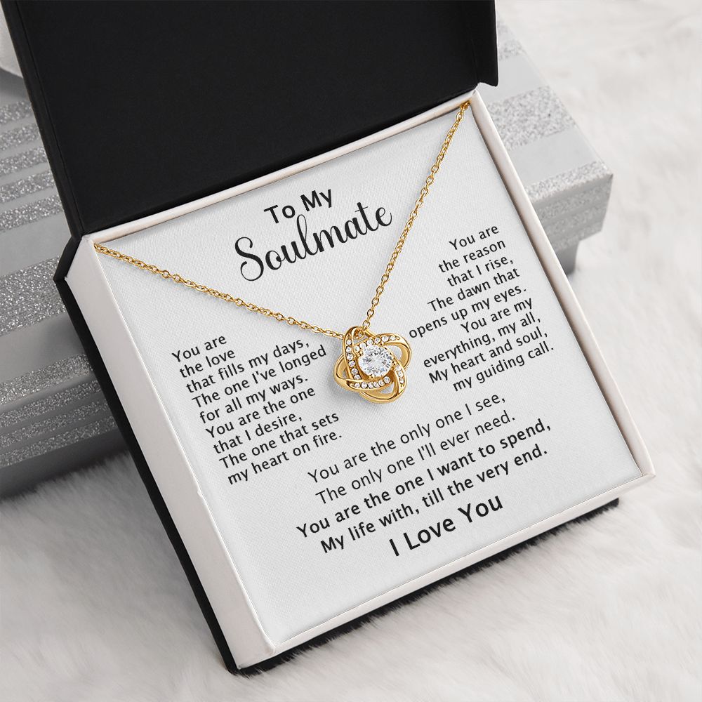 To my Soulmate - You are the love that fills my days-18K Yellow Gold Finish-Family-Gift-Planet
