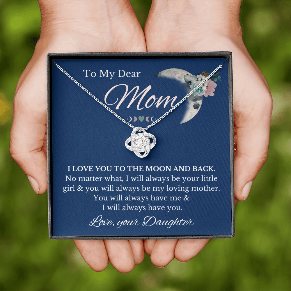 From Daughter to Mom - I love you to the moon and back-Family-Gift-Planet