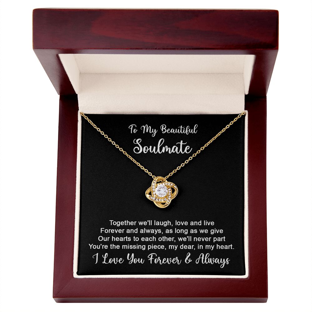 To my Soulmate - Forever and Always-18K Yellow Gold Finish-Family-Gift-Planet