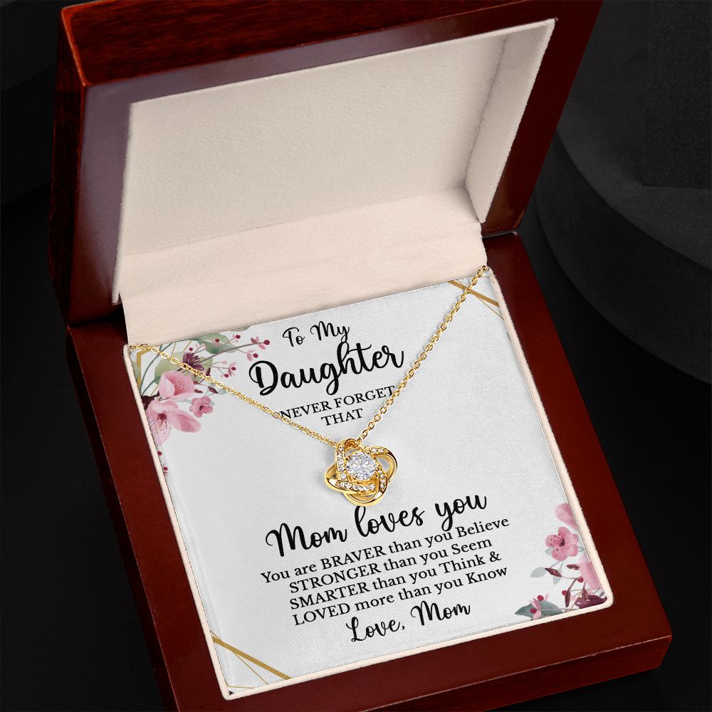 To Daughter - Never forget that Mom loves you-Family-Gift-Planet