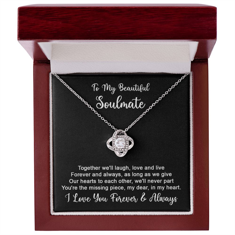 To my Soulmate - Forever and Always-14K White Gold Finish-Family-Gift-Planet