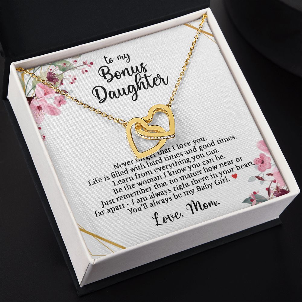 To my Bonus Daughter - Never forget that I love you-18K Yellow Gold Finish-Family-Gift-Planet