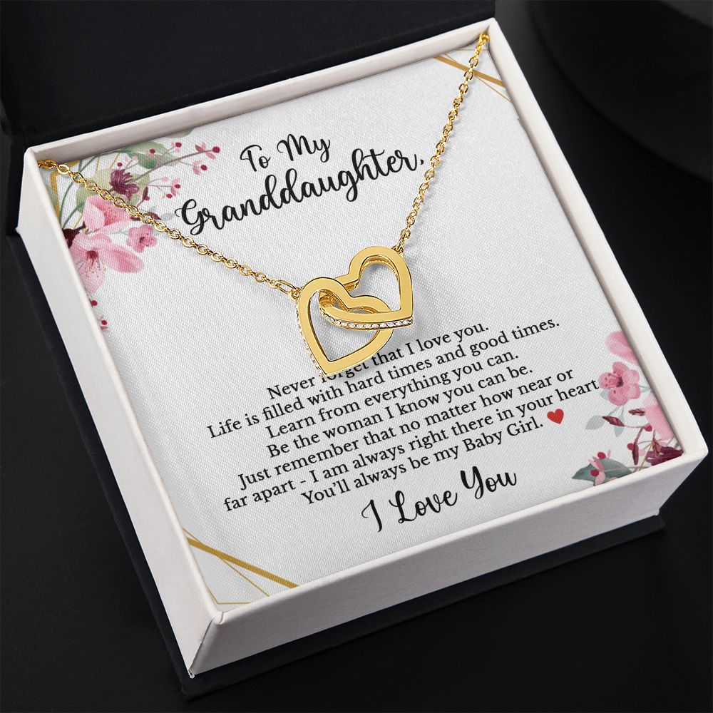 To my granddaughter - Never forget that I love you-18K Yellow Gold Finish-Family-Gift-Planet