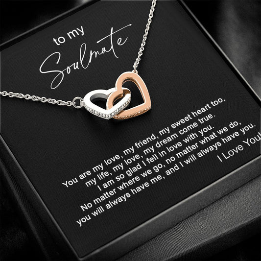 To my Soulmate - You are my love, my friend, my sweet heart too-Polished Stainless Steel & Rose Gold Finish-Family-Gift-Planet