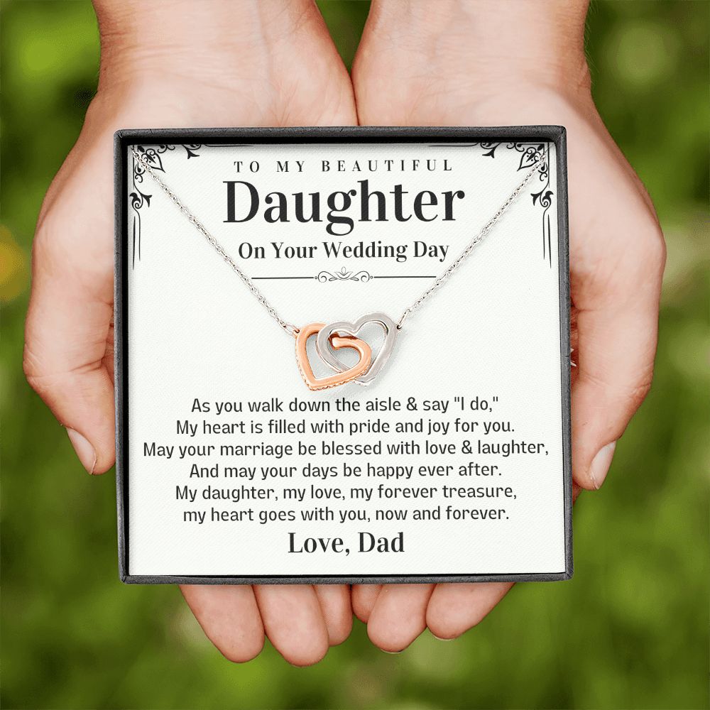 To my beautiful Daughter on your Wedding Day from Dad-Family-Gift-Planet