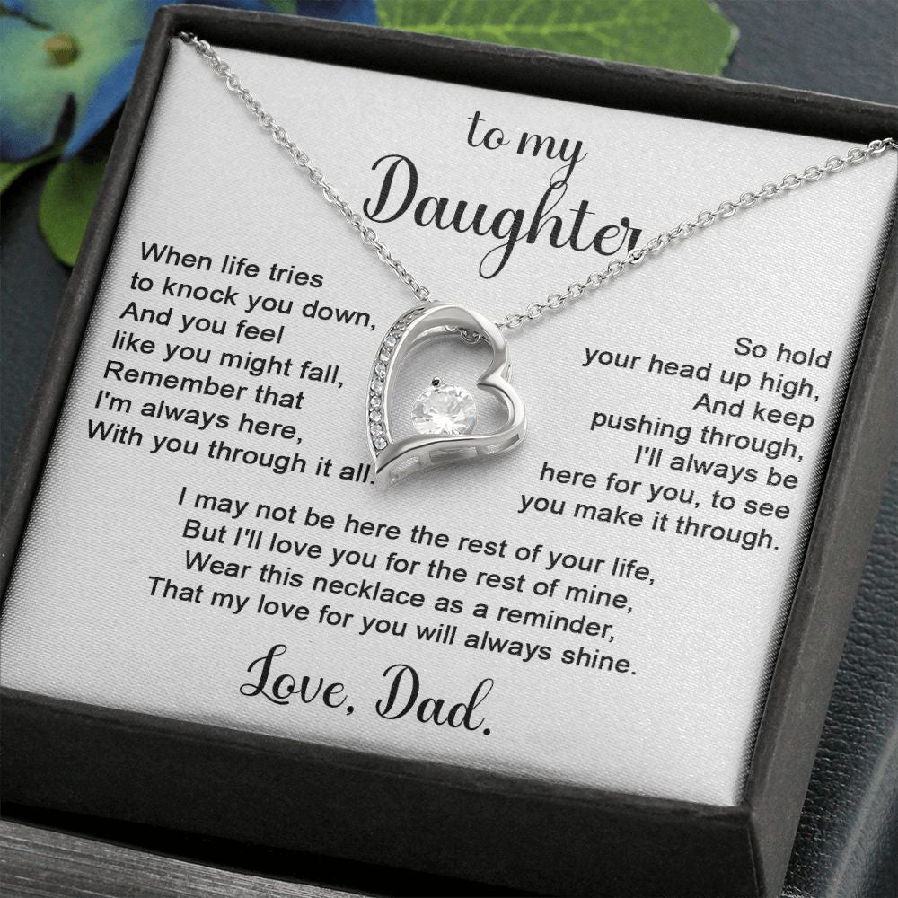 To Daughter from Dad - When life tries to knock you down-Family-Gift-Planet